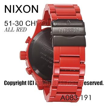 Amazon.co.jp: [ニクソン] NIXON 腕時計 51-30 CHRONO: ALL RED